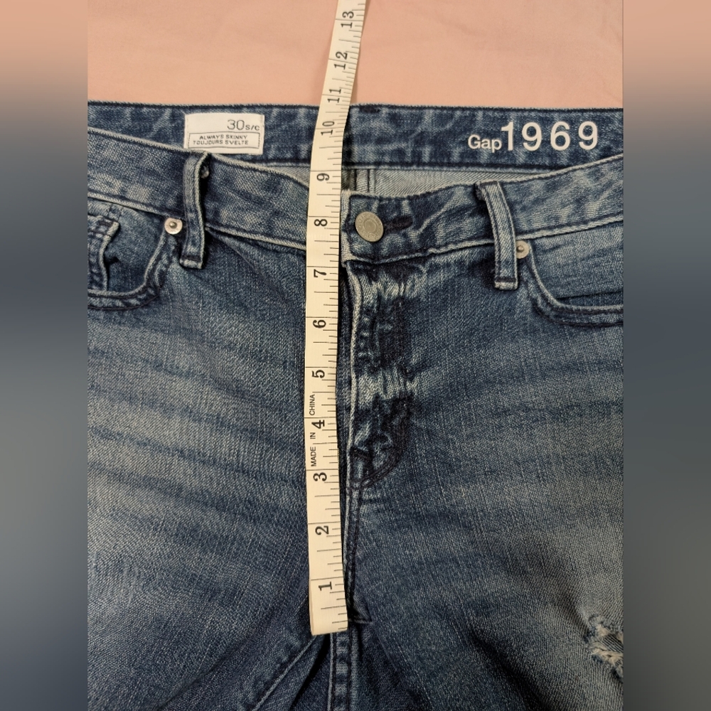 Gap 1969 Always Skinny Jeans Size 30 - Picture 5 of 15